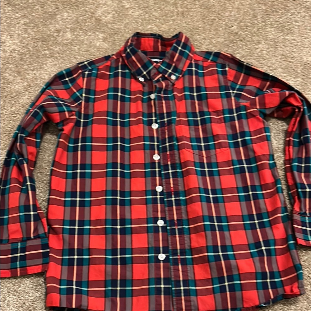 Lands' End Red and Blue Casual Bottoms